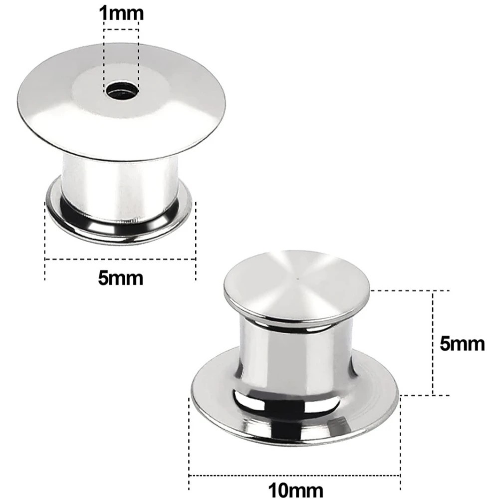 Metal Locking Pin Backs Pin Keepers Clasp Pin Backs Lockung Buckles