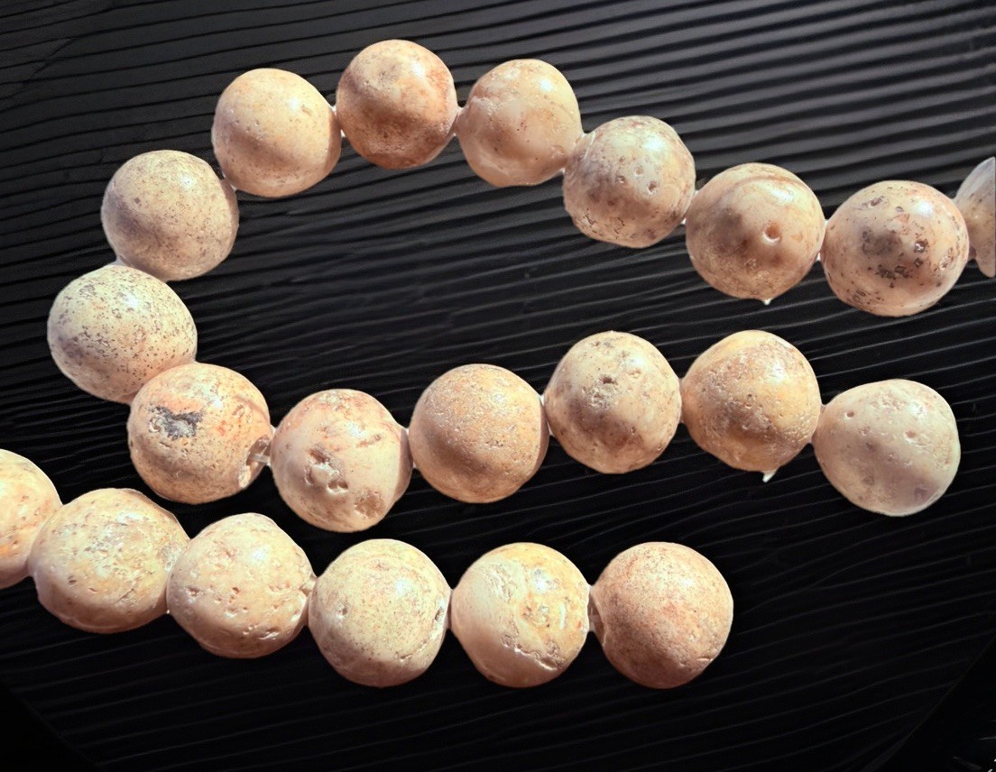 Neutral Earth Tone Stone Beads Round 10mm 7” Strand