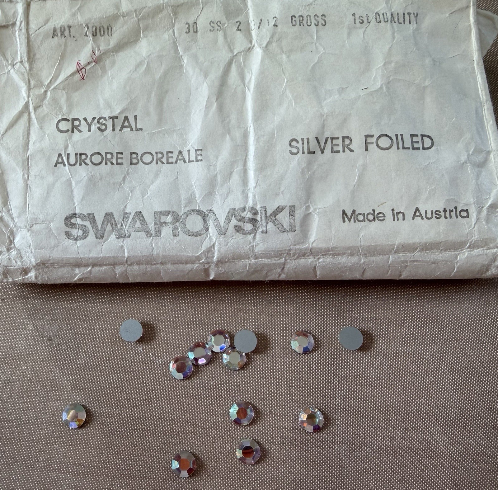 72 Swarovski Aurora Boreale Round Faceted Crystal Beads ART 2000 2.9mm