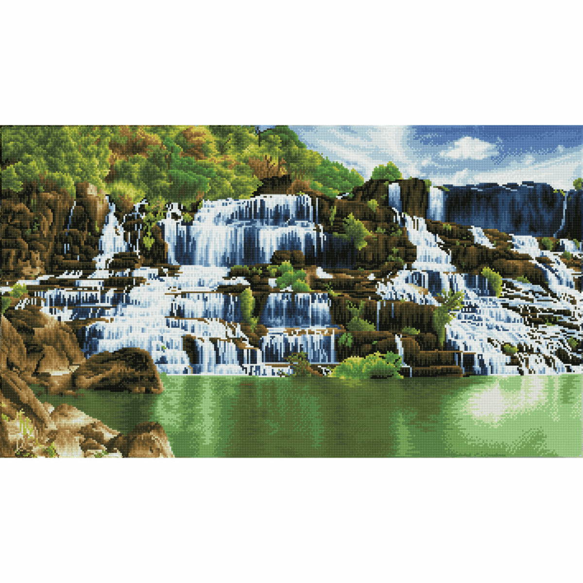 Diamond Dotz Pongour Waterfall Dotting Painting Crafts Kit – High Quality