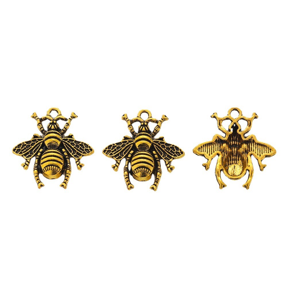 20pcs 21*20*3MM Alloy Charm Bee Pendant Crafts