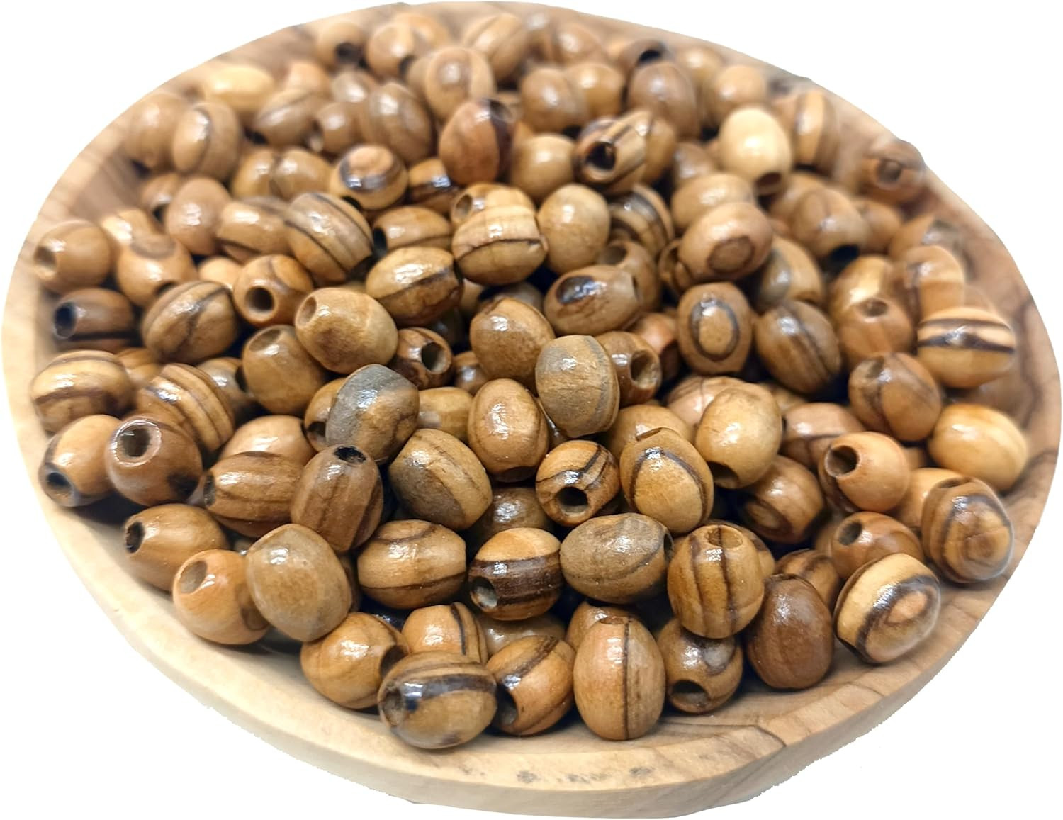 Nazareth Olive Wood Beads 10Mm Oval Beads Rosary Parts Supplies (1000 Beads)