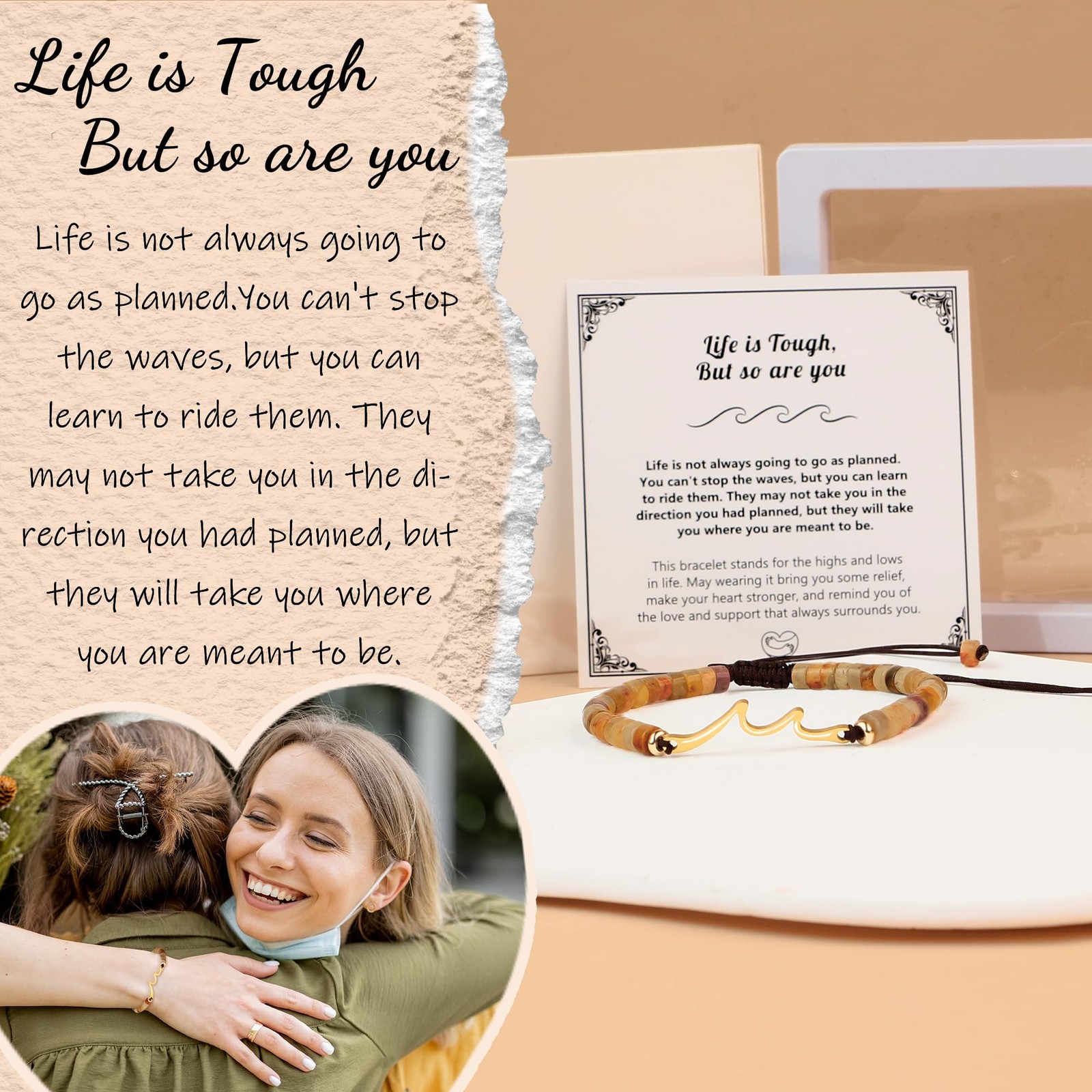 Inspirational Gifts for Women, Get Well Gifts for People with Cancer, Life Is To