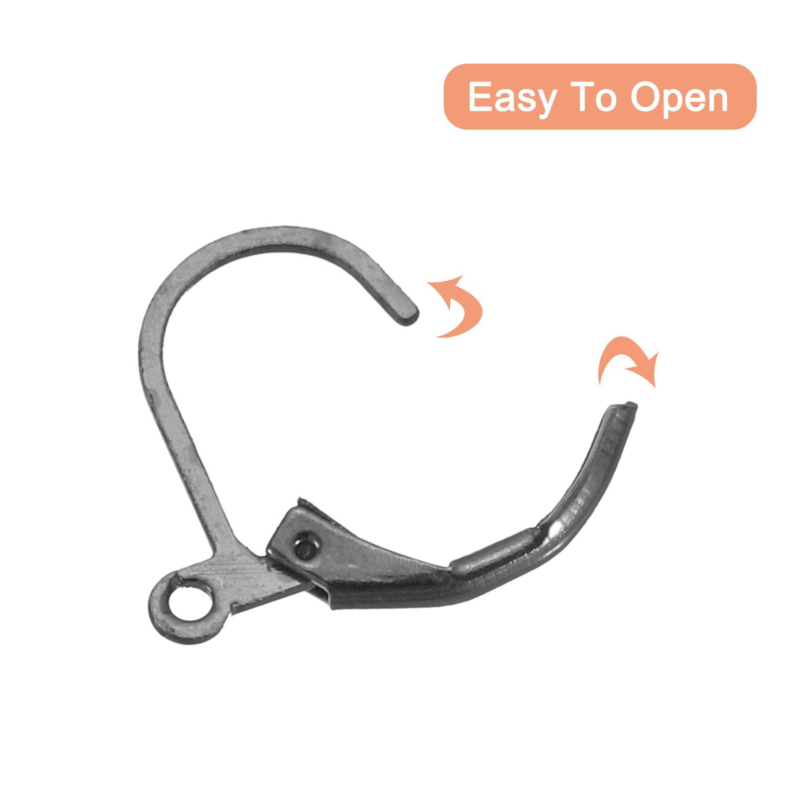 20Pcs LeverBack Earring Hooks French Ear Wire Earring Hook Black