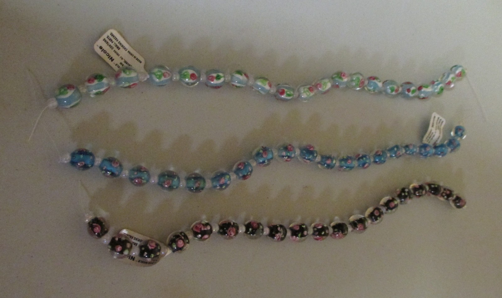 Nichole Glass Floral Beads – Style 6110 – Select Color/Length