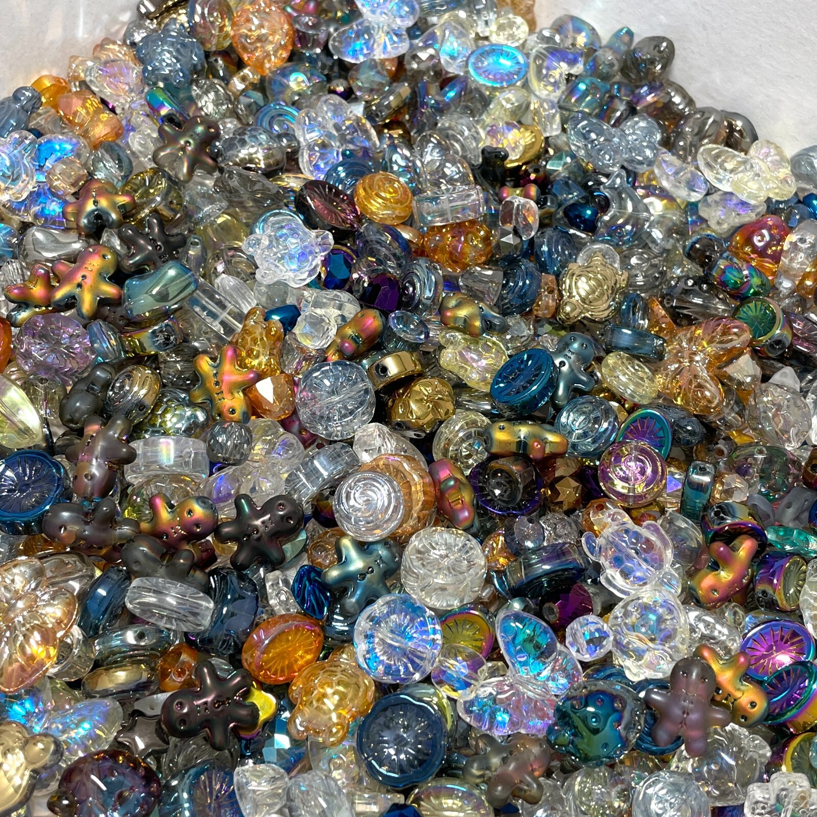 100g Handmade Glass Beads for Jewelry Making – 200 Mixed Styles Assortment
