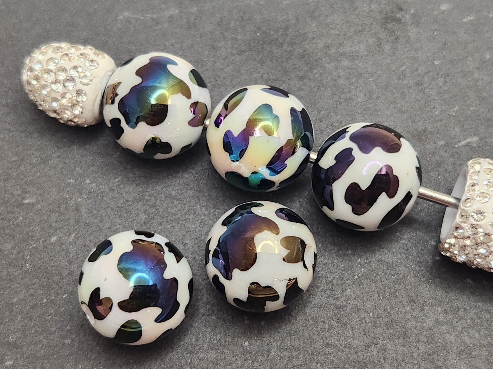 16mm Acrylic Beads – PRINTED ANIMAL DESIGNS – YOU PICK!! – Beadable DIY Pens