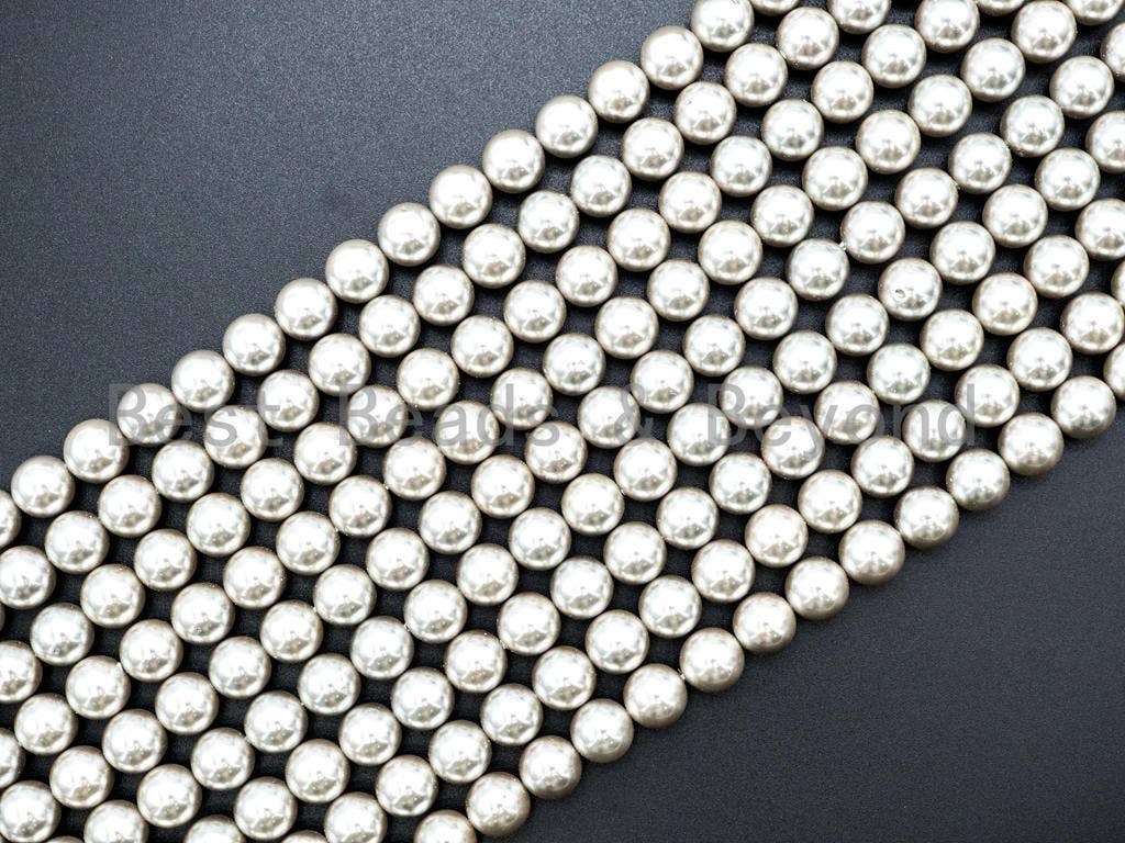 Bright Silver Hematite beads, 2/3/4/6/8/10/12mm Round Smooth
