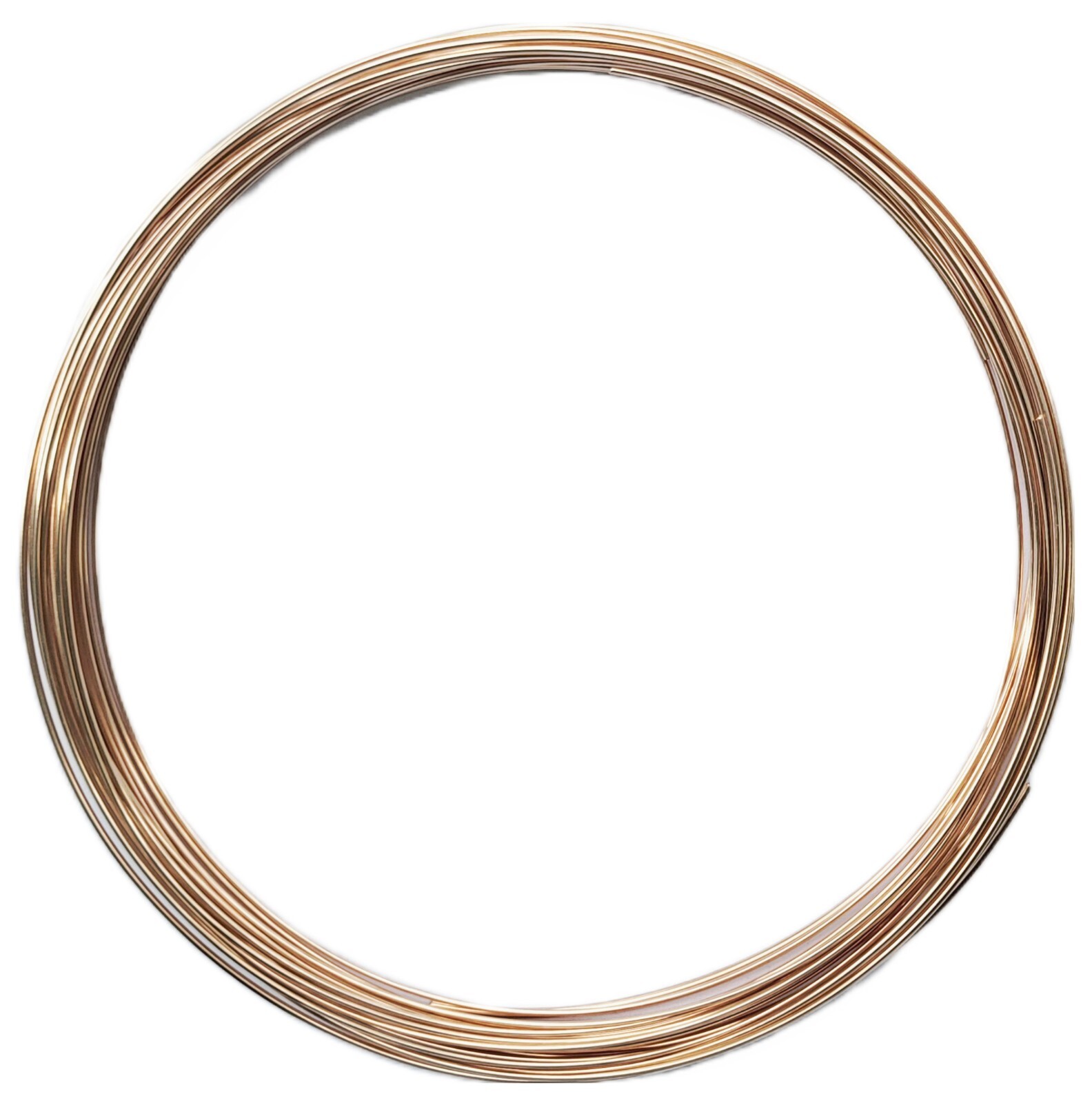 14/20 Rose Gold-Filled Wire | Square | Half Hard | 16-24 Gauge | 1-10 Ft | USA