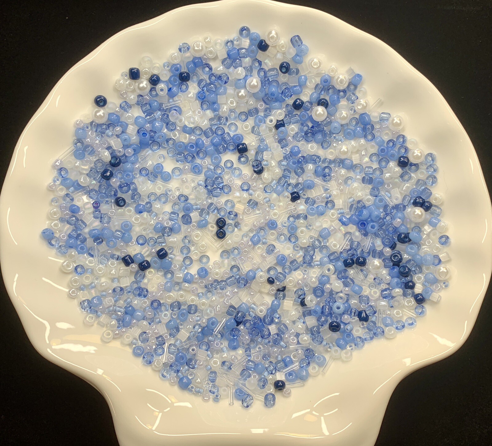 1 LB / 16 Oz/ 454 Grams Unique Mix Color Glass Seed Beads Lot 36 Packages