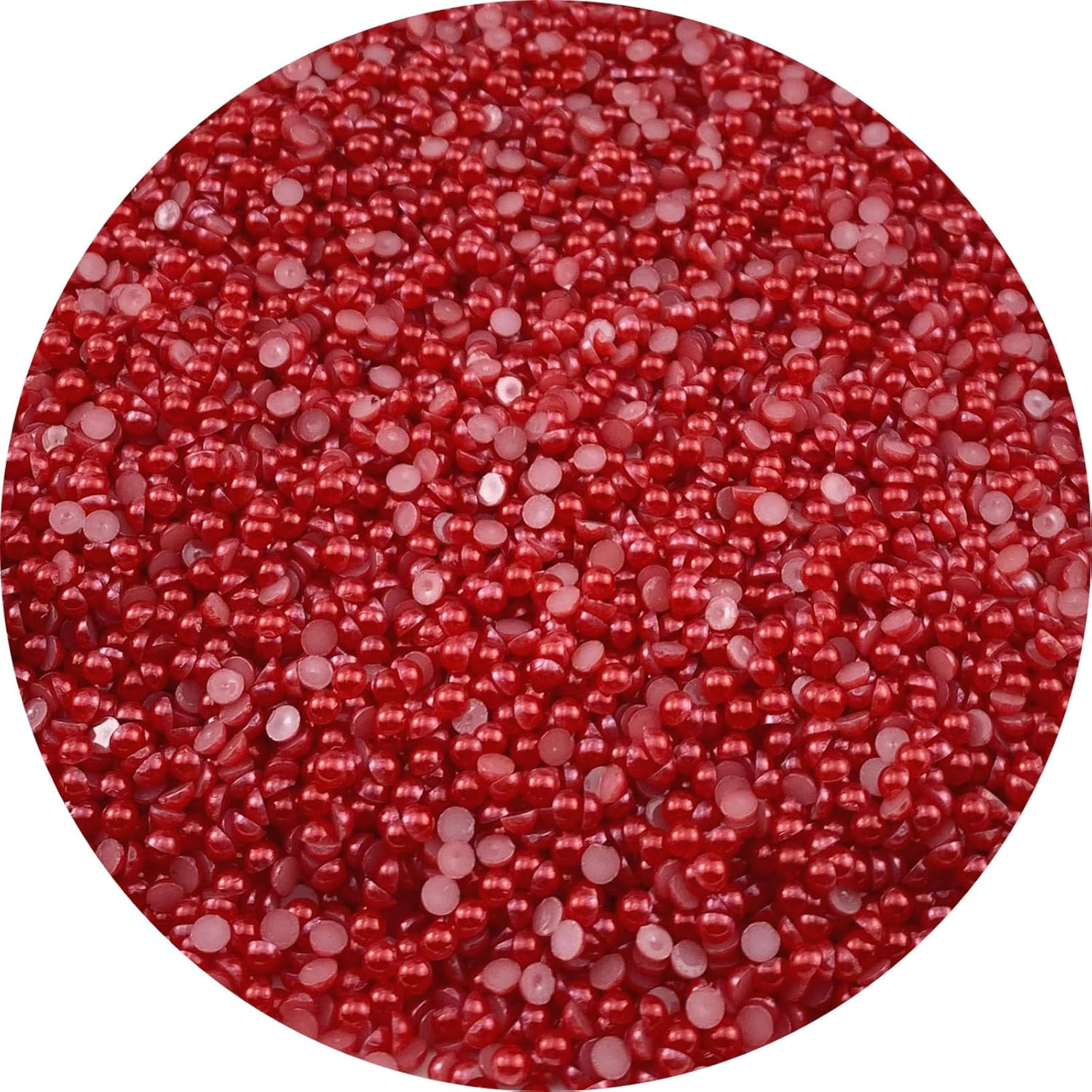 8000Pcs 3Mm Flatback Half Pearls round Crafts Beads for Jewelry Making DIY Sc…