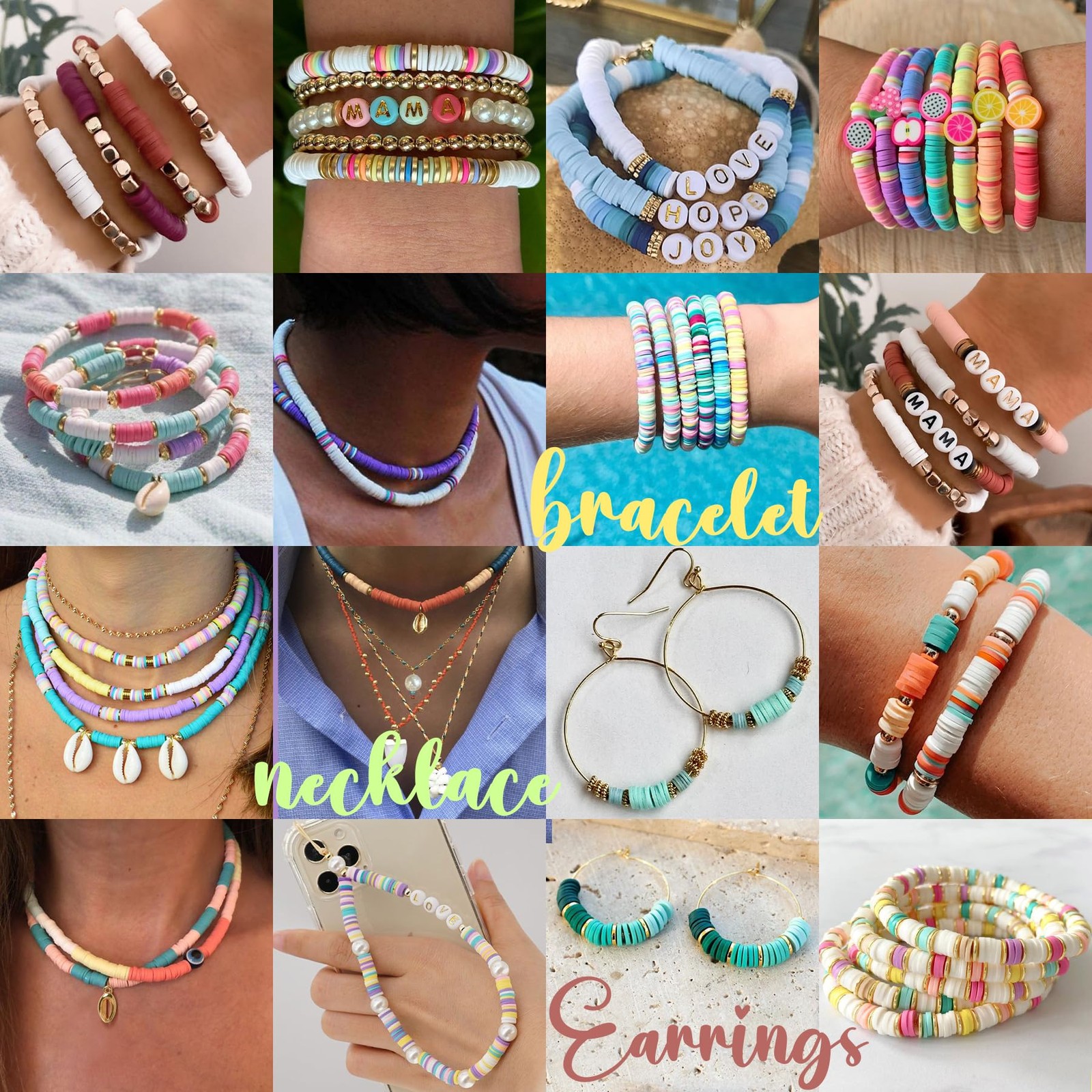 30,000Pcs Clay Beads Bracelets Making Kit, Beads for Bracelets 6 Boxes Bead f…