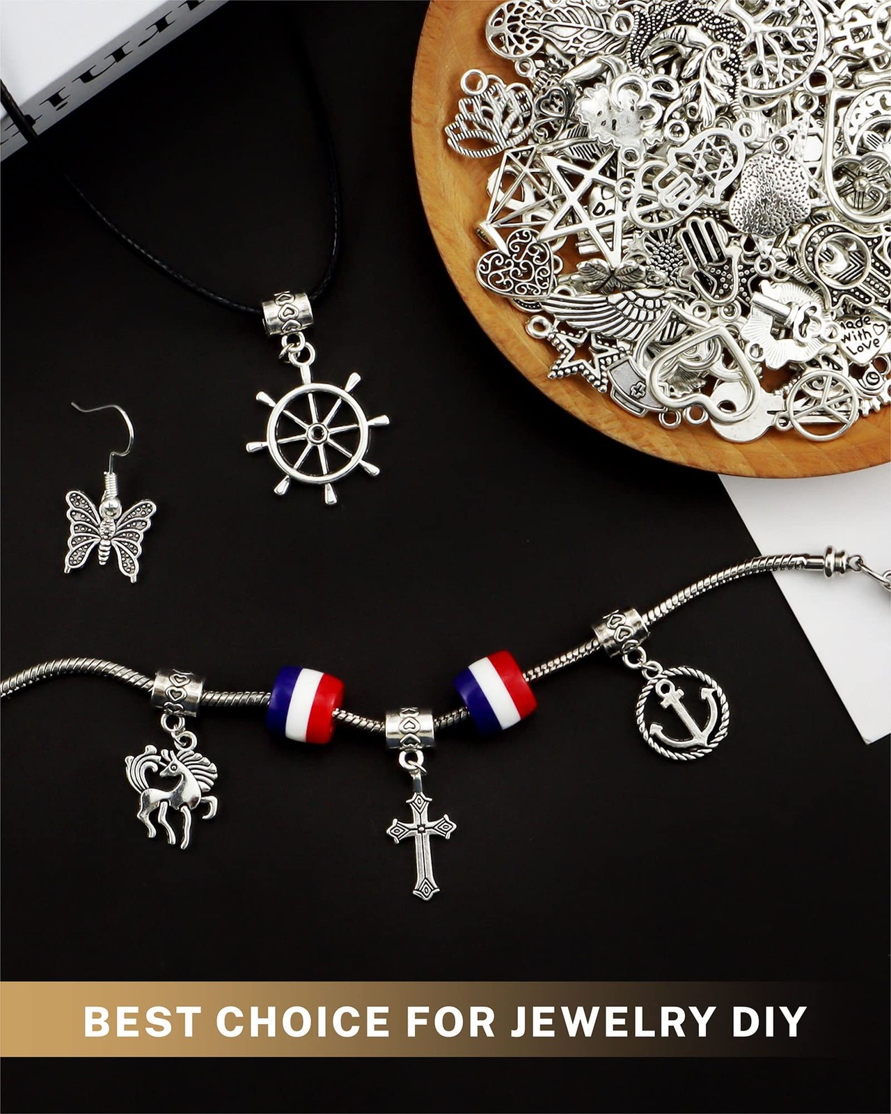 Jewelry Charms 300pcs Alloy Pendant DIY Craft Supplies