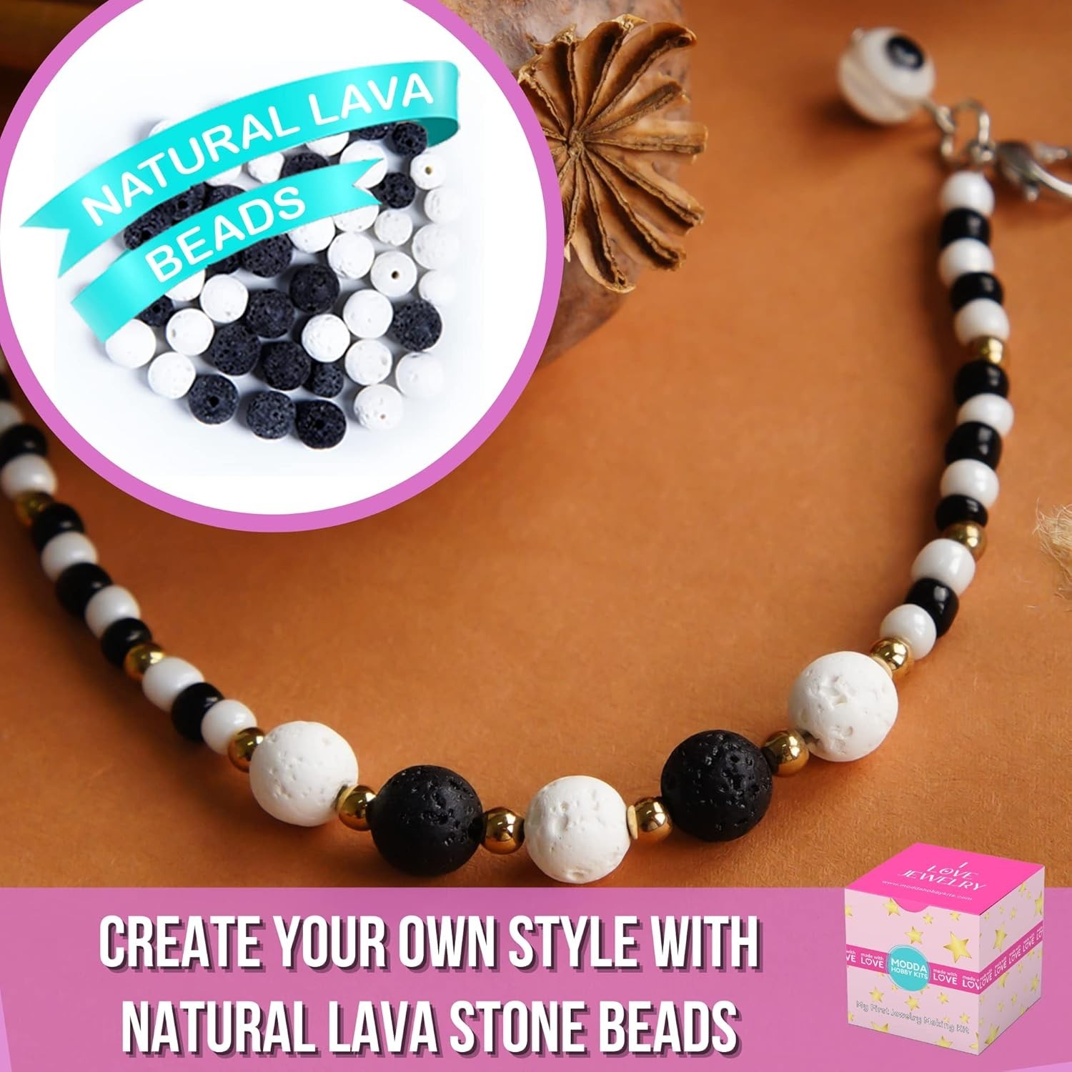 Deluxe Natural Stone Jewelry Making Kit with Video Course