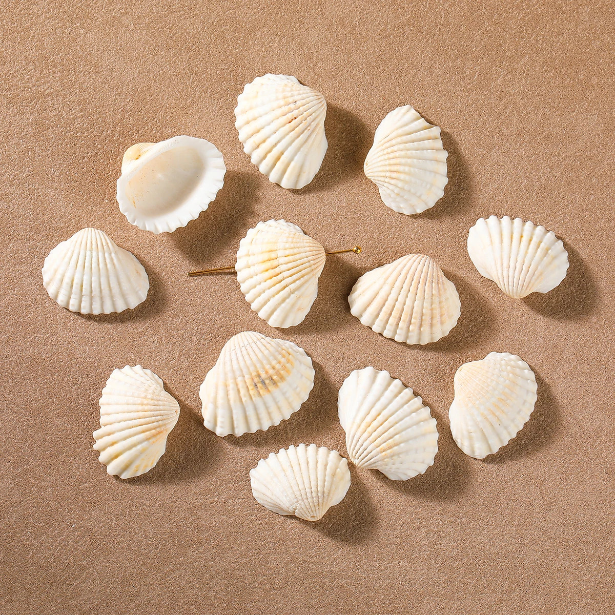 50g/lot Multiple Styles Shells Conch Shaped Beads Spacer Loose Beads for Jewelry