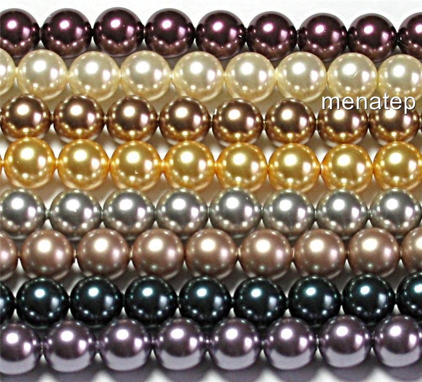 10 12 mm Swarovski Crystal Pearls: Choose your color(s)