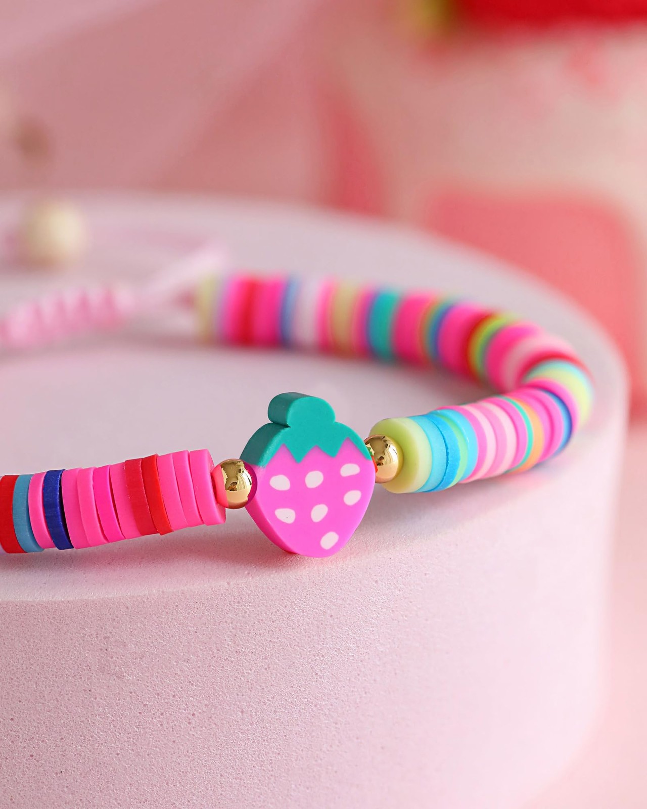 Berry First Birthday Decor Gifts for Girls, 1 Year Old Bracelet Sweet One Decora