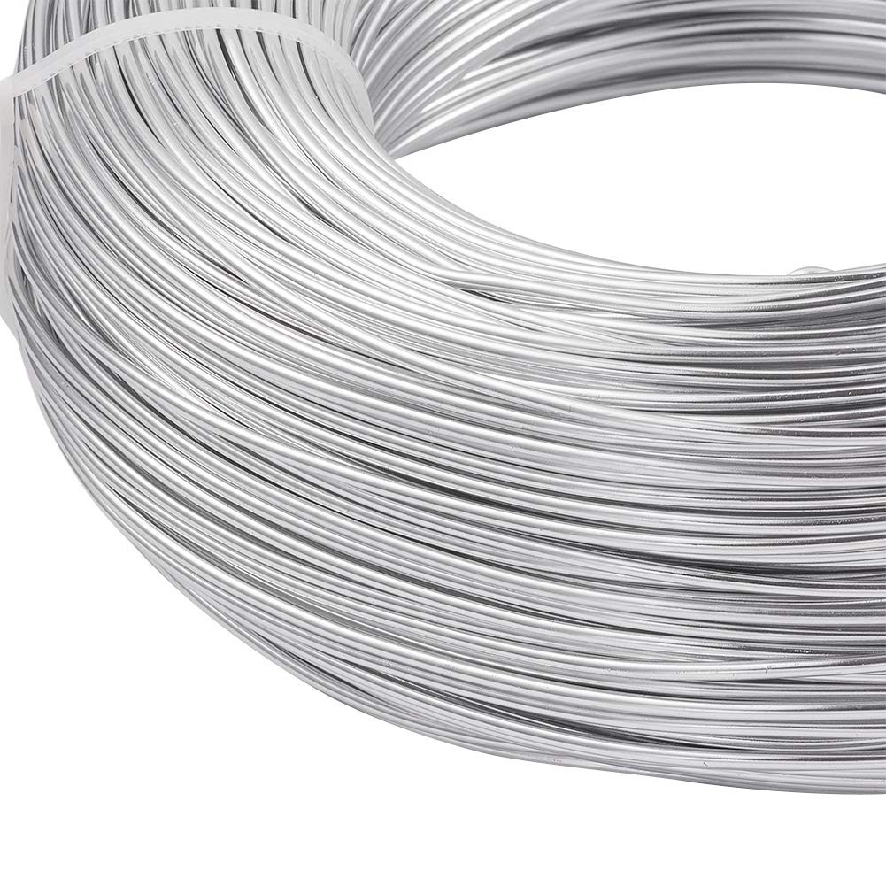 Pandahall 328 Feet Silver Aluminum Craft Wire 15 Gauge Flexible Metal Wires A…