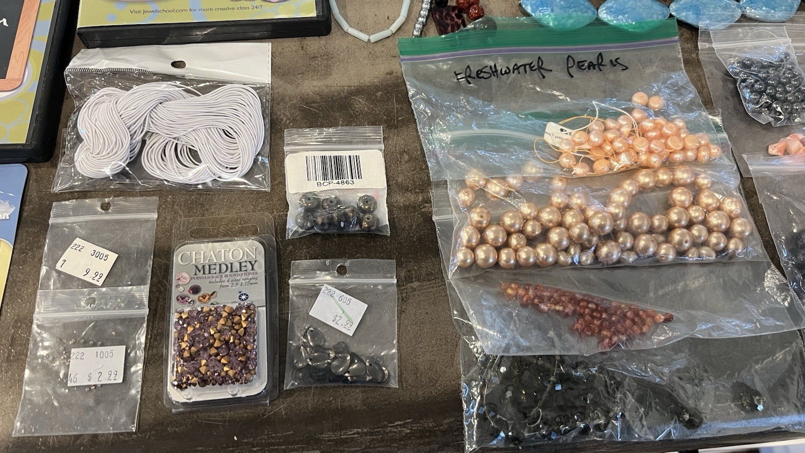 Lot Of Jewelry Making Supplies: Beads, Pendants, Tools, Books & DVD’s Gemstones