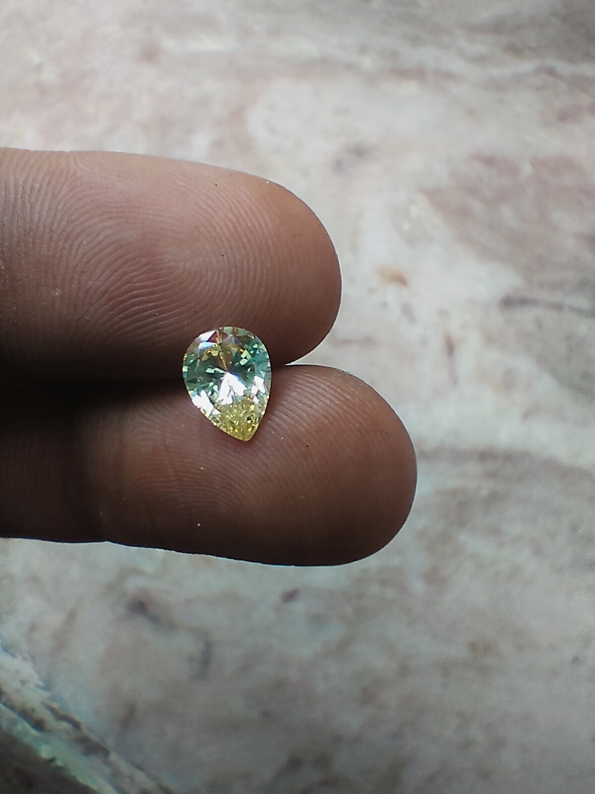 5x7mm Loose Yellow Moissanite Diamond GRA Certified Vvs1 Diamond Test Pass V149