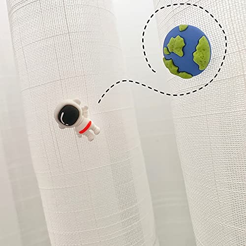 Creative Earth Astronaut Meteor Spacecraft Asymmetrical Stud Earrings Resin Cart
