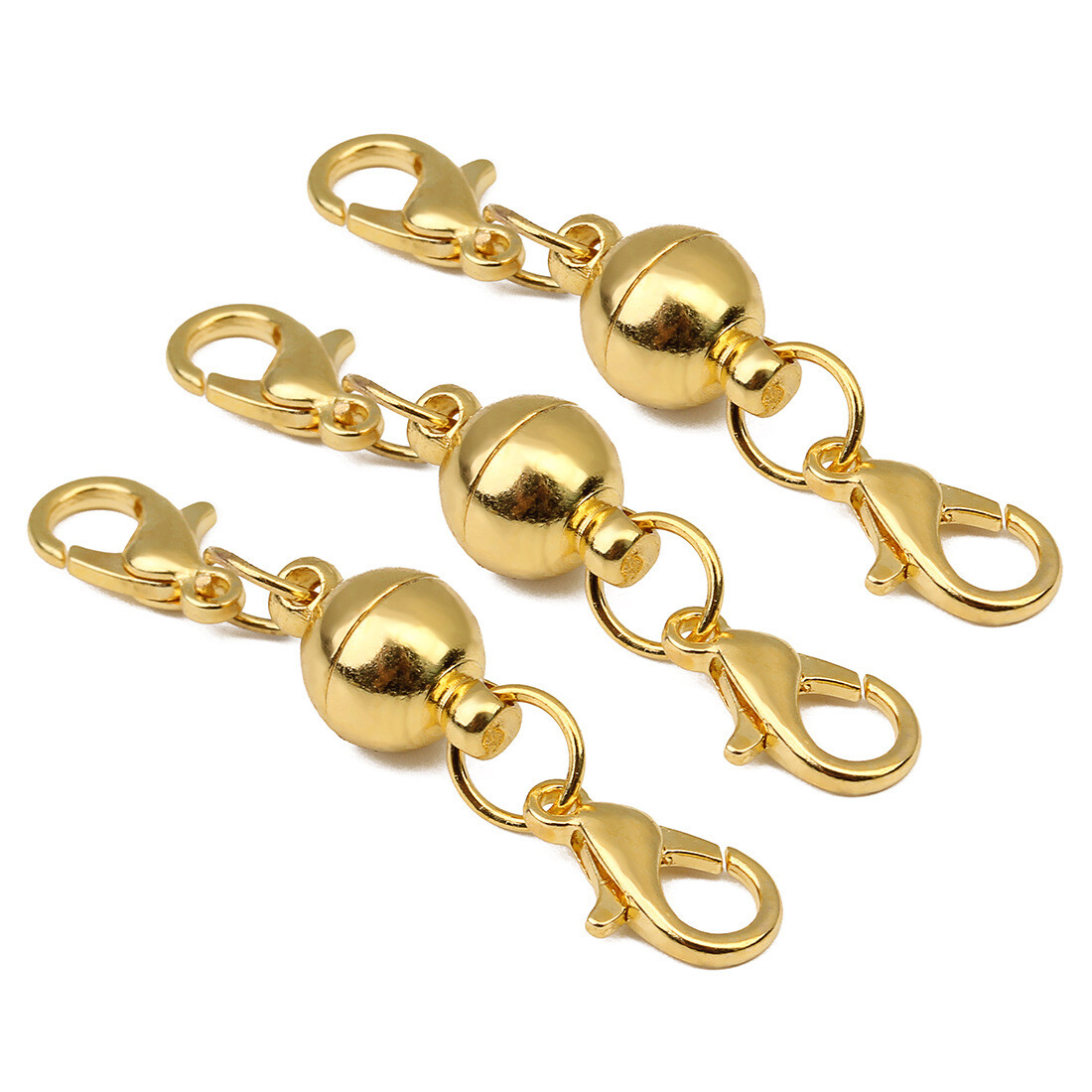 5Pcs Ball Magnetic Clasps Necklace Bracelet Extender Clasps Jewelry Findings