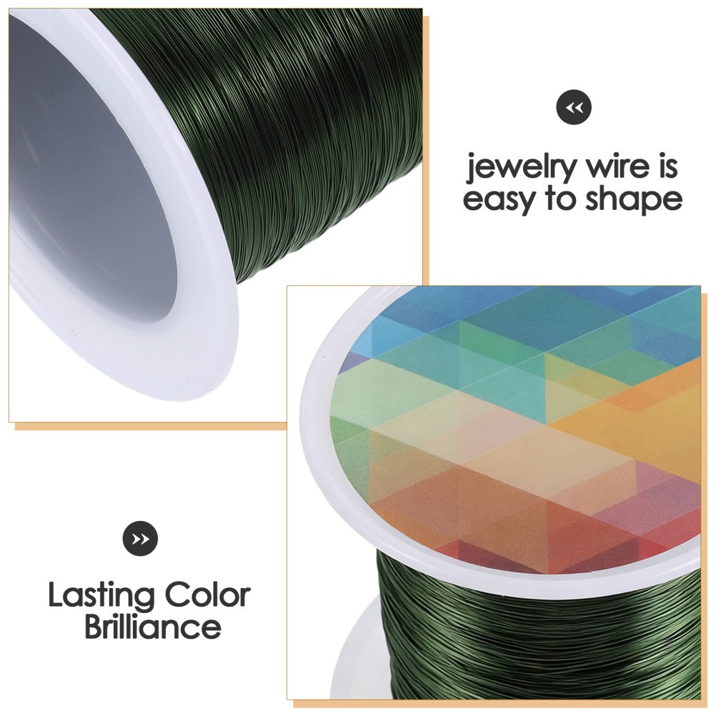 1 Roll 32 Gauge/0.2mm Copper Wires for Jewelry Making – 328ft Beading Threads –