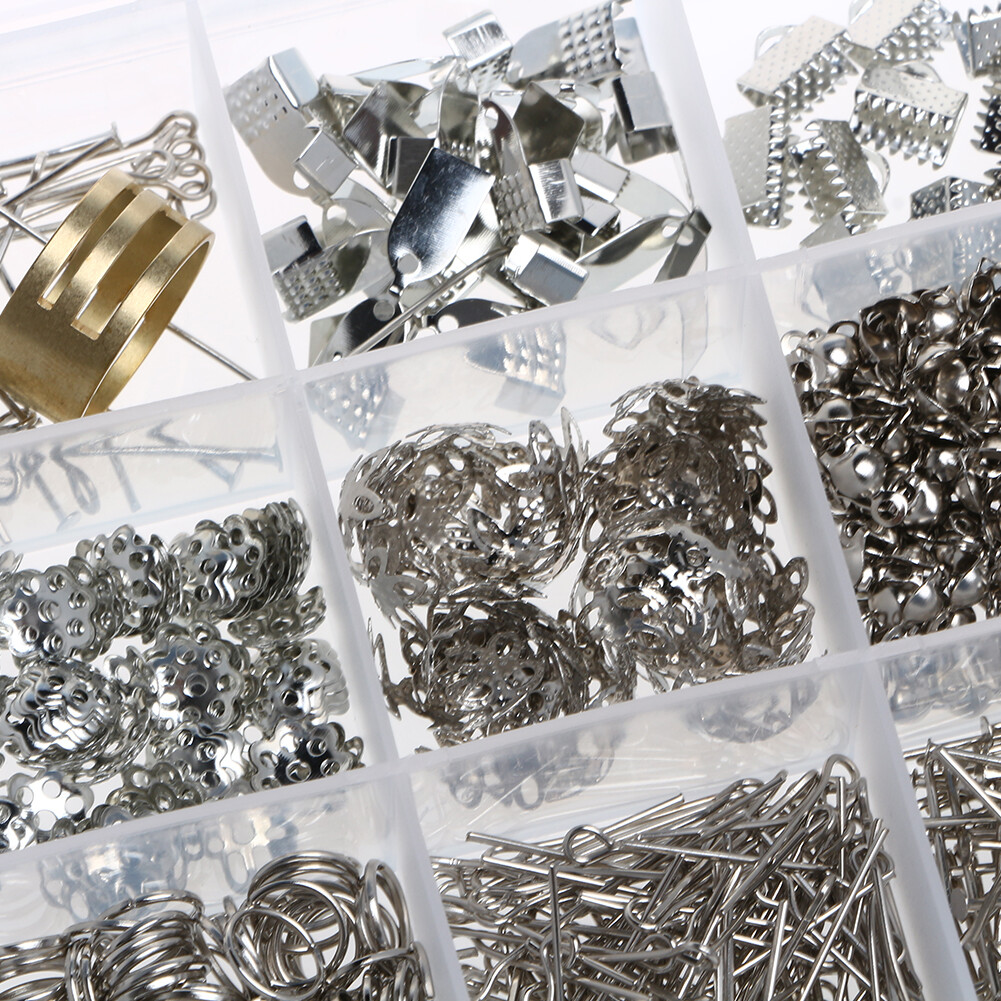 Jewelry Making Supplies Starter Kit Earring Findings Beading Wires Pliers Set