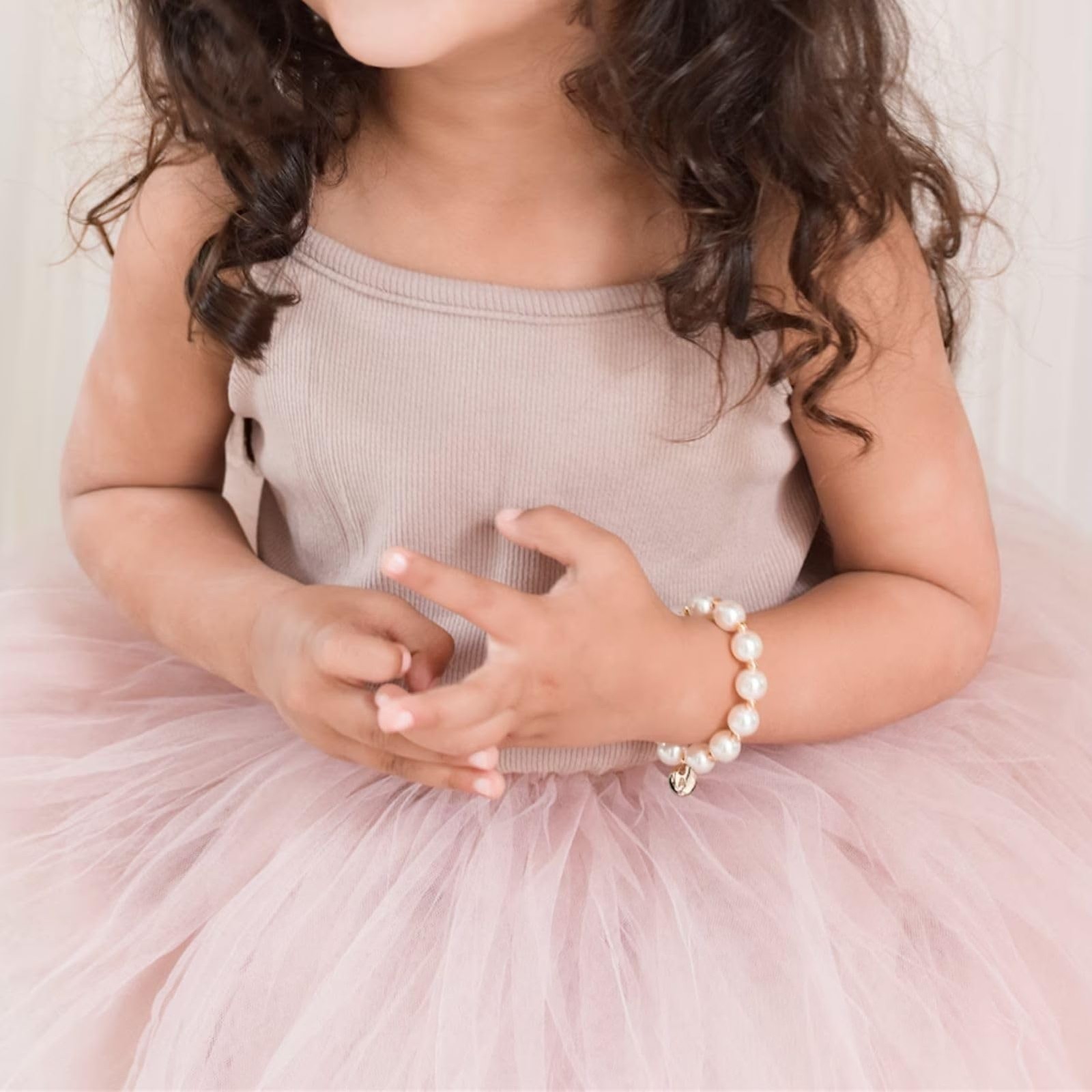 Flower Grl Proposal Gifts, Flower Gal Pearl Bracelet Wedding Bridal Shower – 02