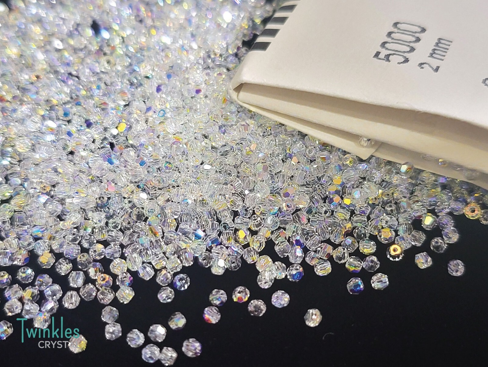 #5000 – 2mm Swarovski Crystal Beads Round Beads Classic Bead – 001AB