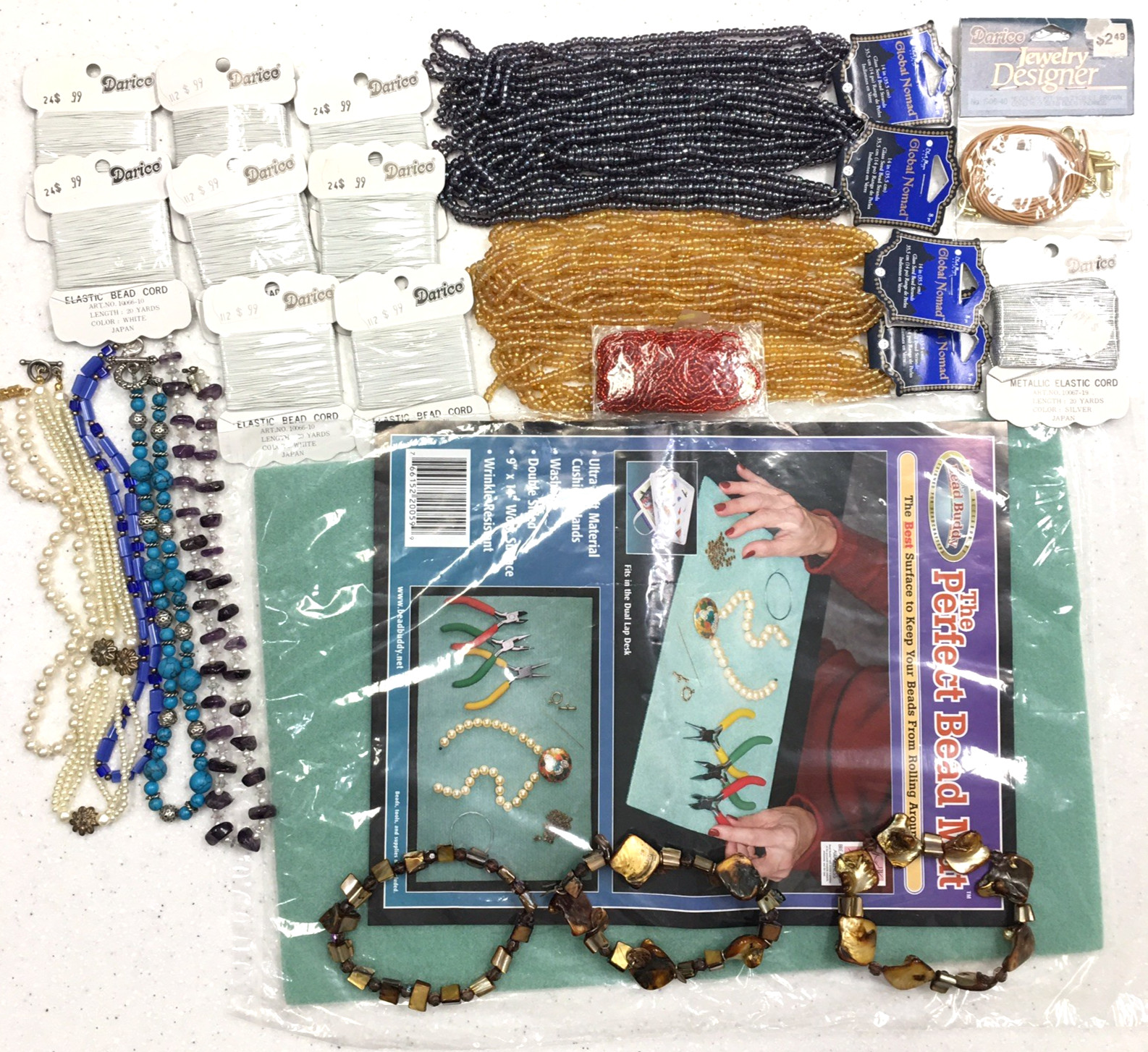 Bead Buddy Perfect Mat Global Nomad Glass Seed Lot Jewelry Making Mix Supplies