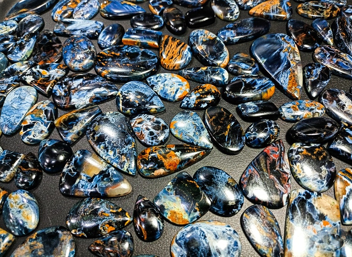 Pietersite Cabochon Lot | Natural Chatoyant Gemstones | Mixed Shapes Wholesale