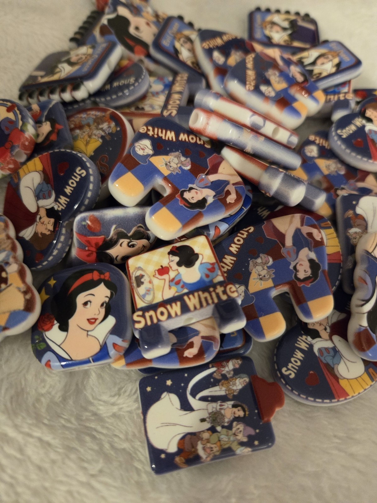 Snow White Acrylic Focal Beads for Beadable Pens Disney Princess