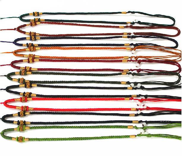 18-25” pineapple knot thread cord pendant adjustable jade beads jewelry marking