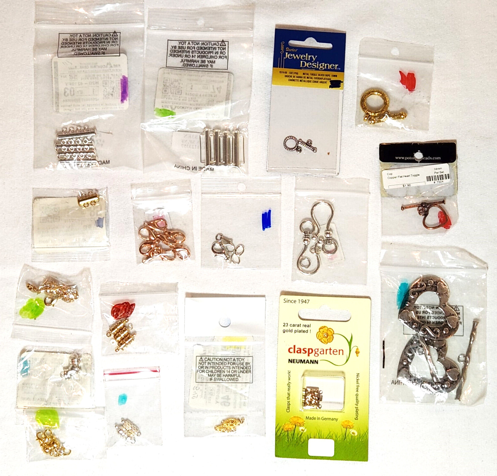 Fire Mountain Darice Potomac Bead jewelry clasps magnetic, slide lock, toggles