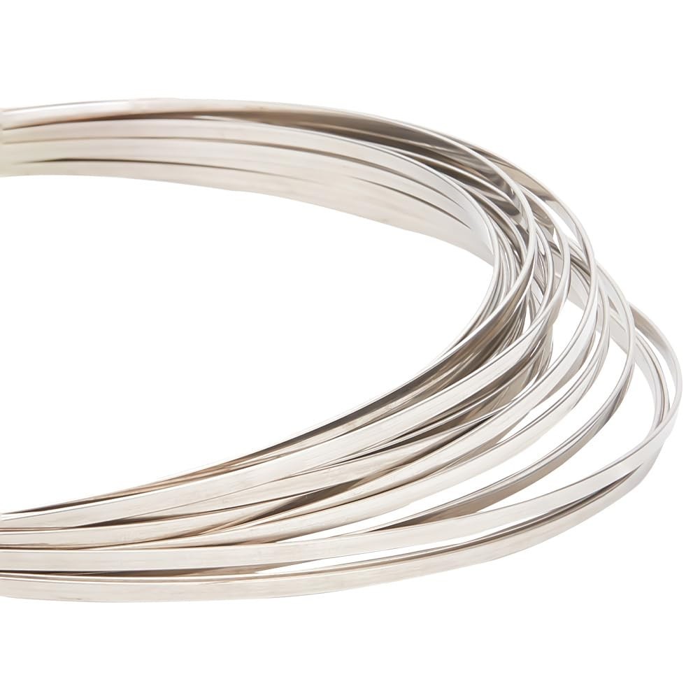 18 Gauge Flat Stainless Steel Wire, 23 Feet Metal Craft Wire Stainless Steel …