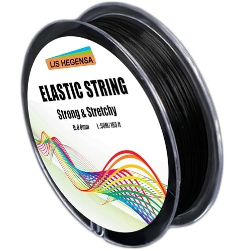 Elastic Bracelet String Cord Stretch Bead Cord for Jewelry Making 160ft 0.8mm