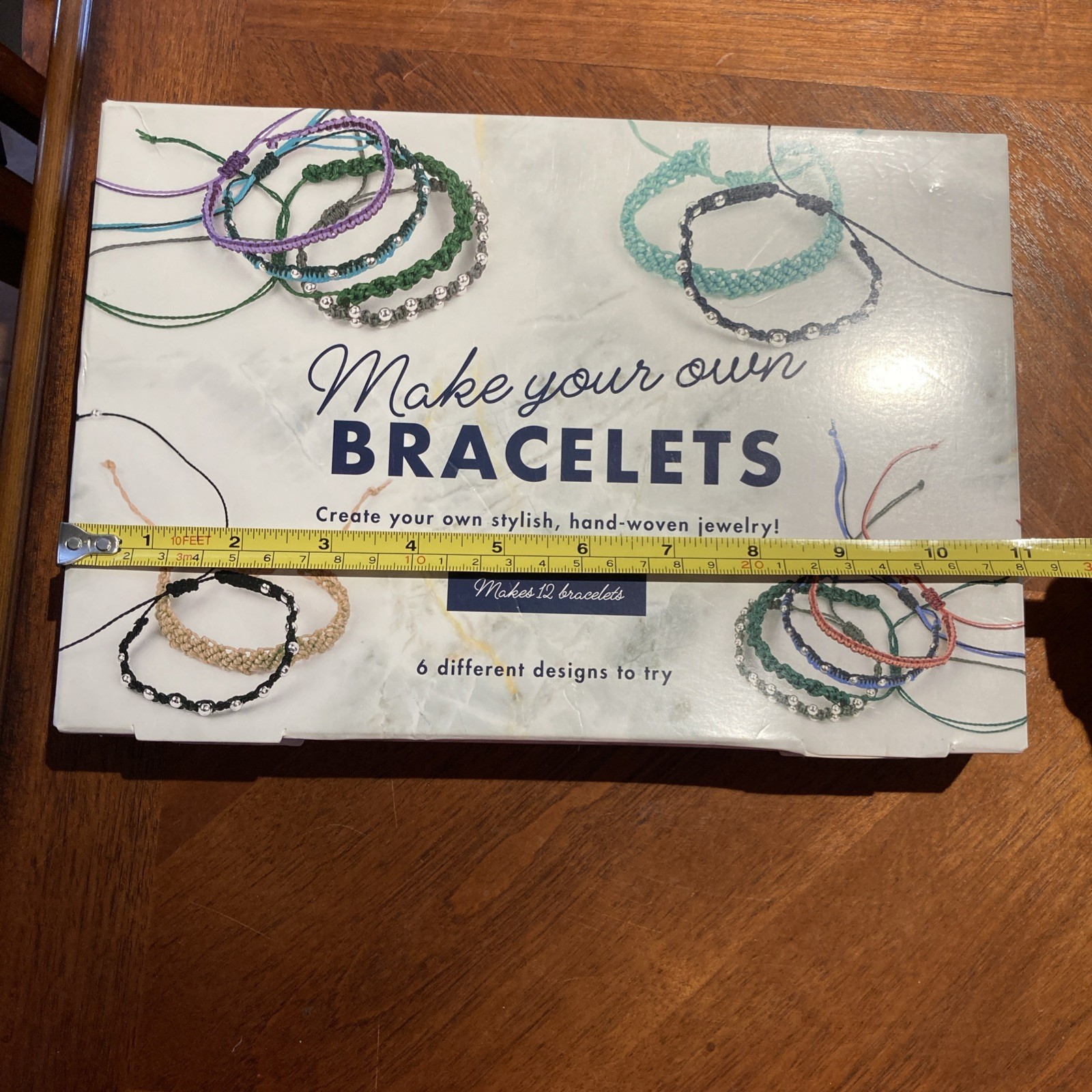 Bracelets Friendship Making Kit Waxed Cords Beads Teen/Adult + Instructions NEW