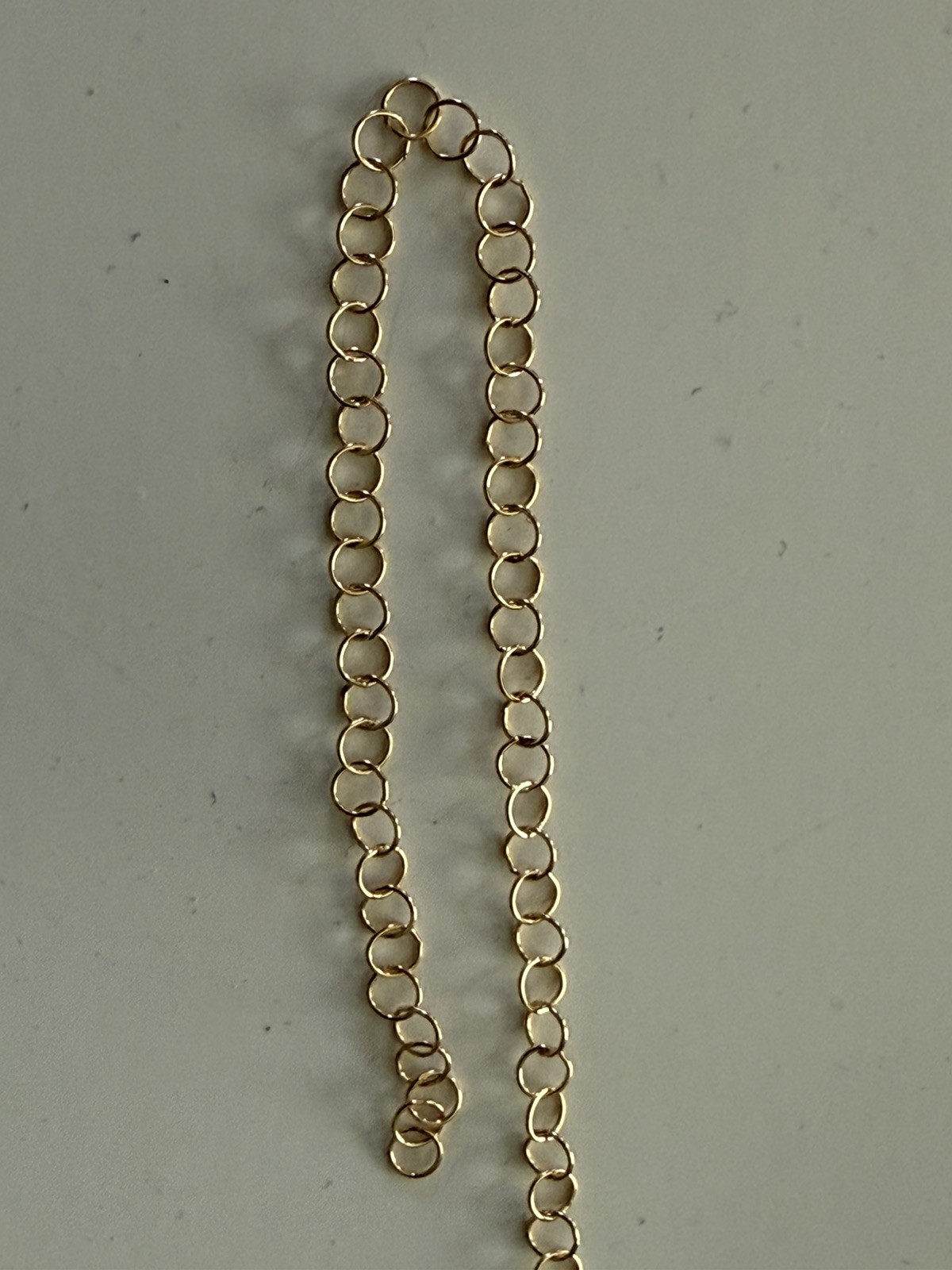3.5mm round cable chain 14kt gold filled, 5ft