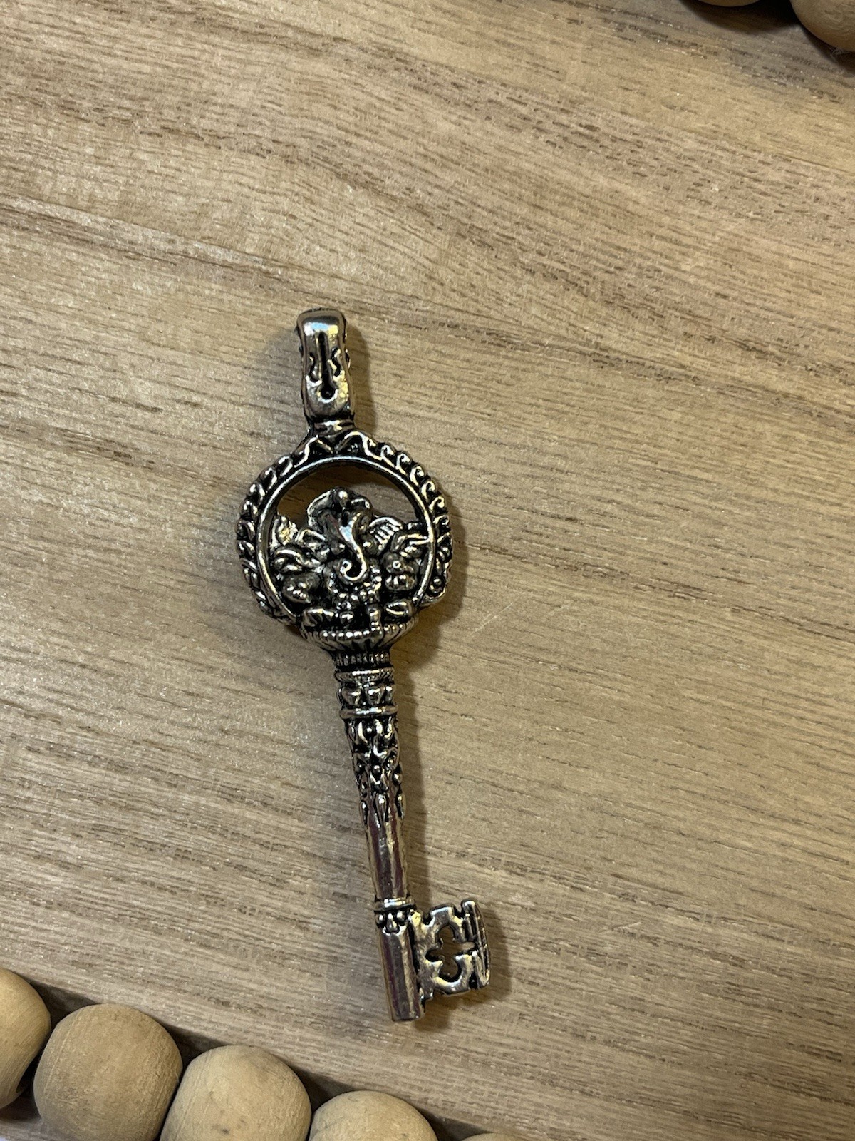 Vintage sterling silver Ganesh skeleton key necklace from free people 925