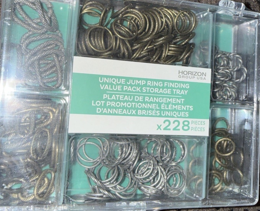 Unique Jump Ring Findings Value Pack 228pc Antique Gold & Silver Jewelry Kit