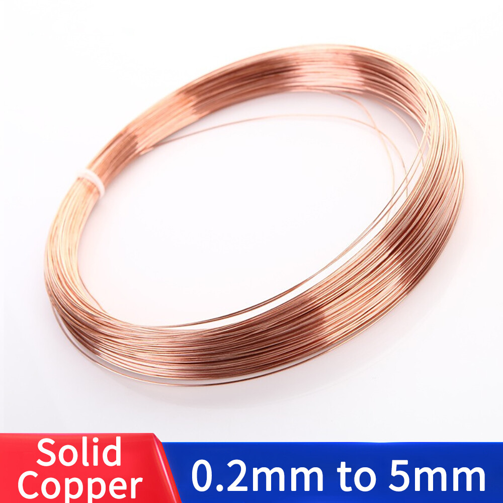 Round Copper Wire Solid Bare 0.2mm 0.3mm 0.4mm 0.5mm 0.6mm 0.8mm 1mm to 5mm
