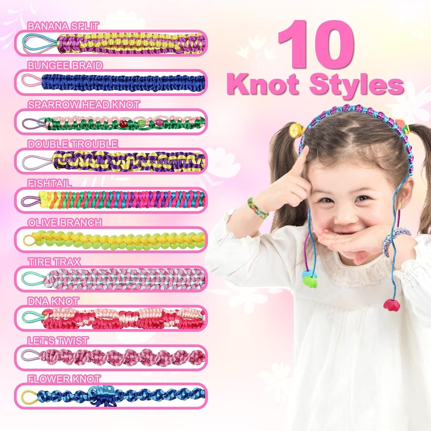 Friendship Bracelet Making Kit for Teen Girls DIY Bracelet Maker Kit Gift Toy