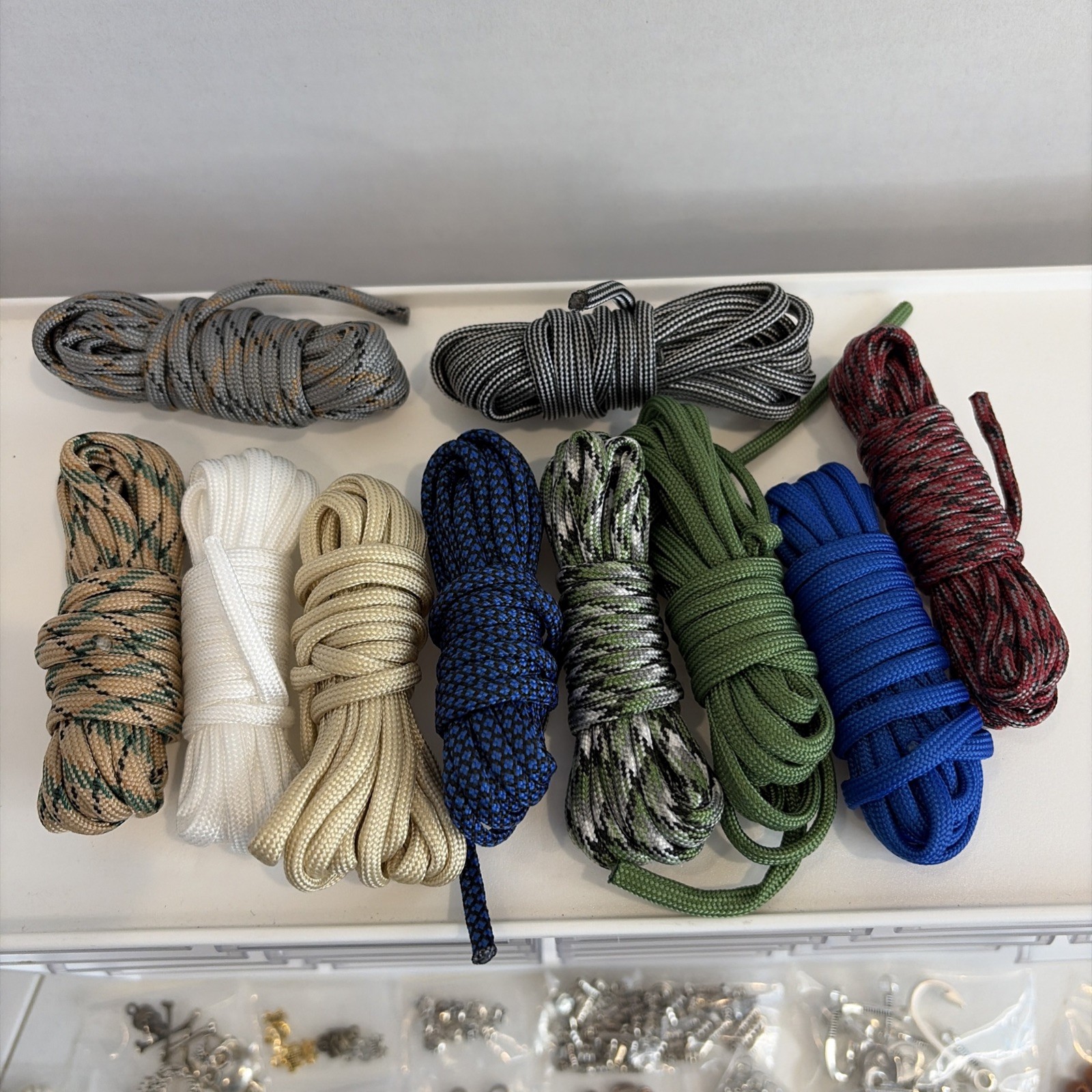 Men’s Jewelry Making Kit w/ Organizer – Stone Wood Beads Charms Paracord Elastic