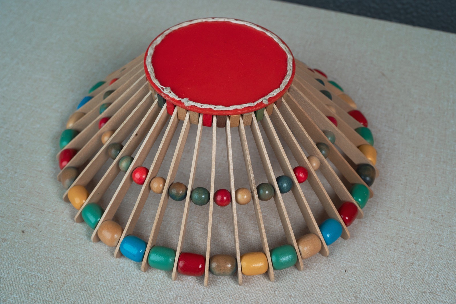 Mid Century Atomic Modern Walco Bead-A-Basket Kit w/ Box