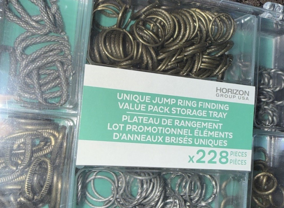 Unique Jump Ring Findings Value Pack 228pc Antique Gold & Silver Jewelry Kit