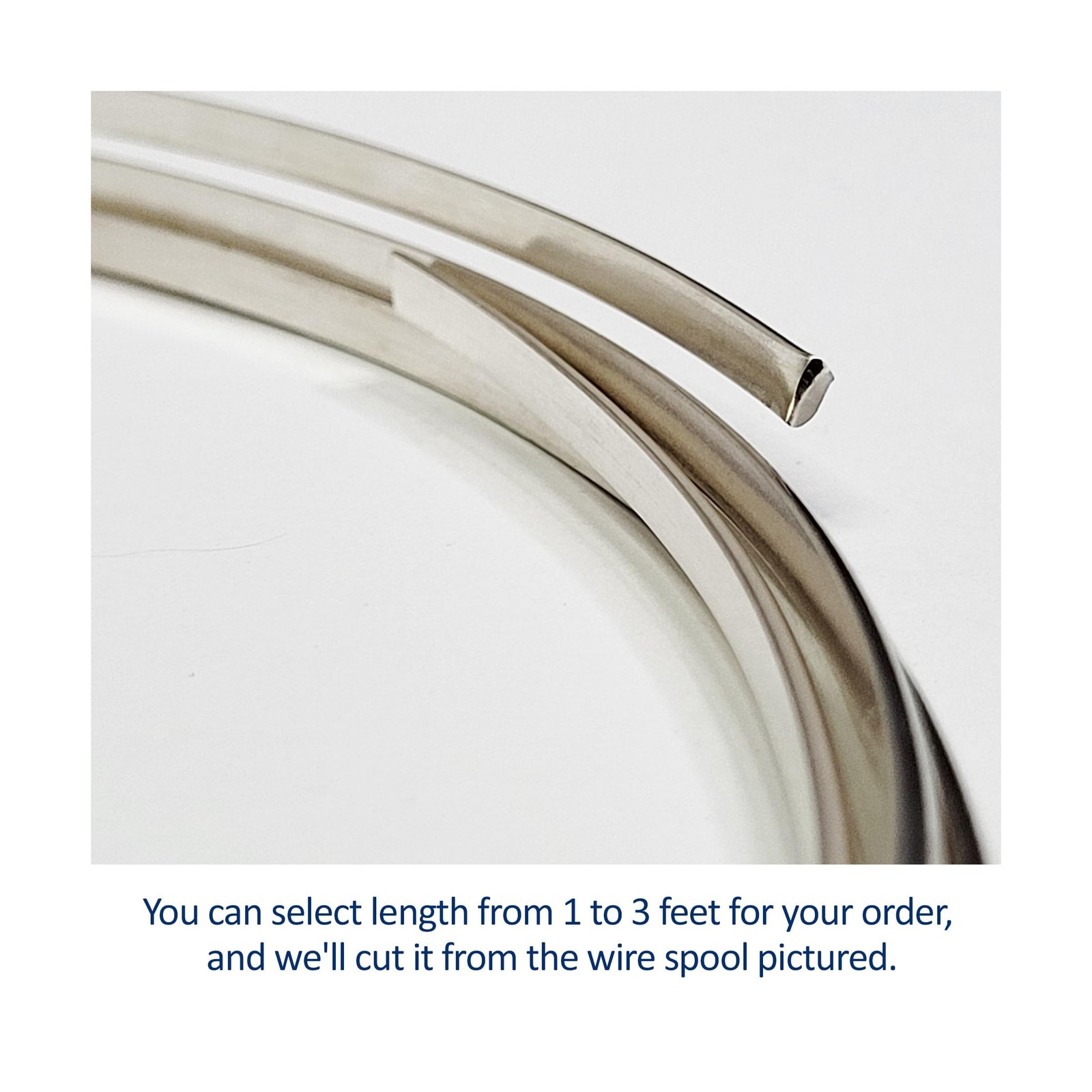 6 Gauge, Half-Round, Dead Soft, 925 Sterling Silver Wire – 2 FT – for Jewelry…