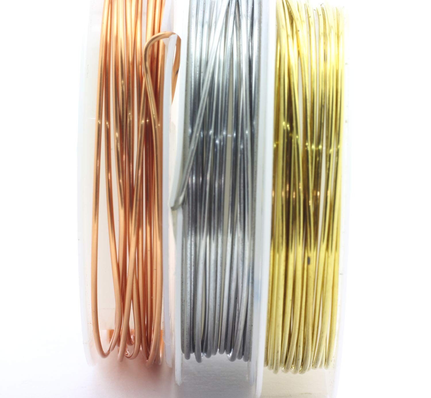 19 Gauge 1.02 mm Copper Silver Brass Wire Craft, Jewellery Making 10 Meters Each