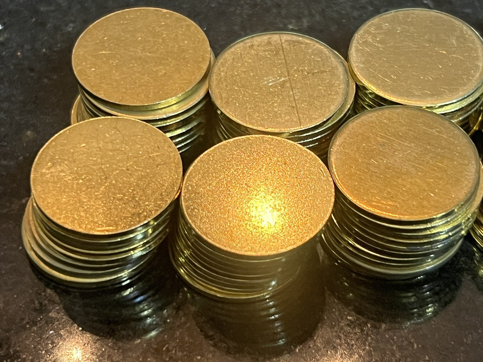 50 – 25mm X 1.7mm Round Blank Disc Raw Brass Stamping Tag Craft Jewelry Crafts