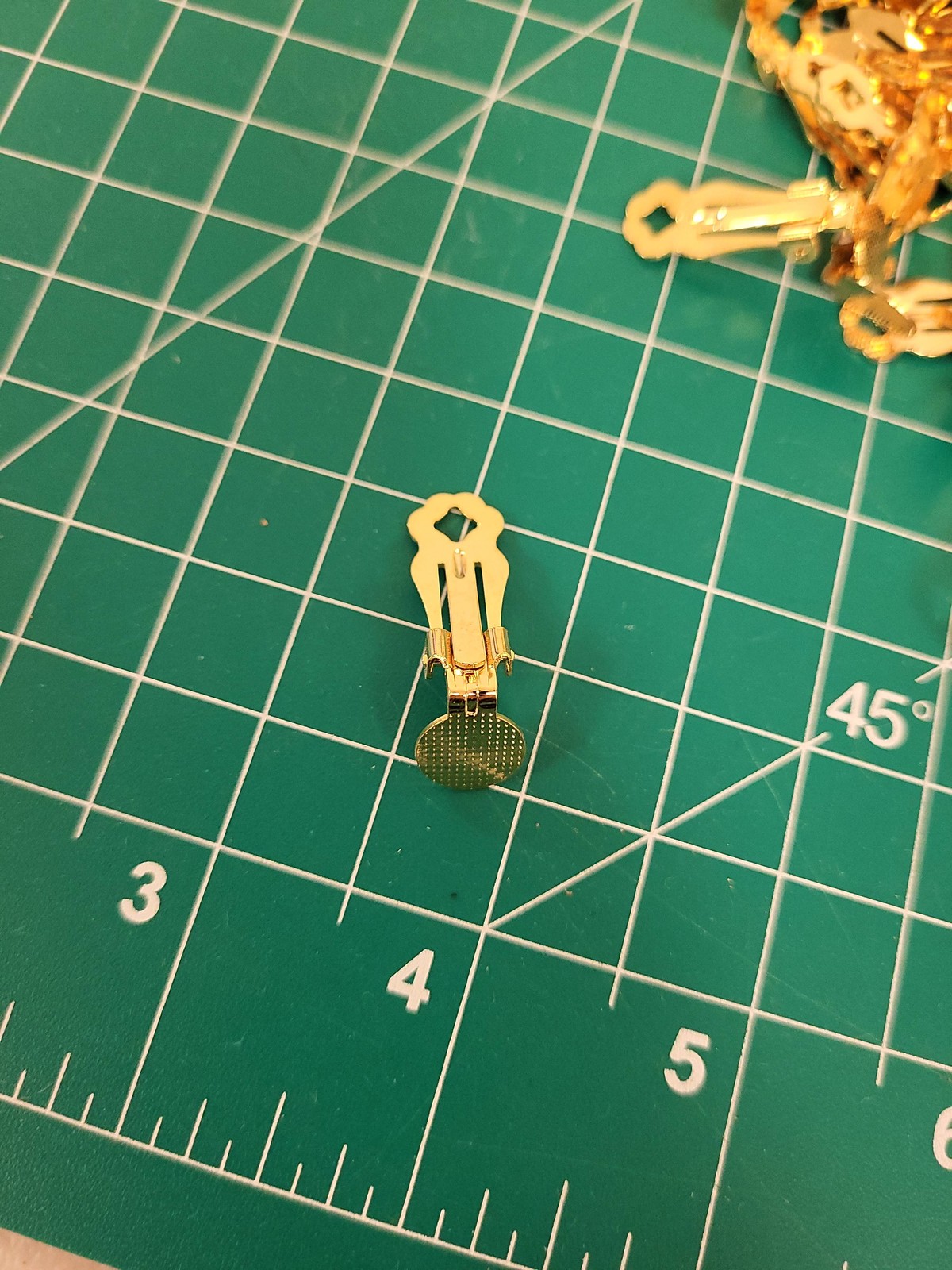 Gold Tone Clip On Earring Findings Bulk Lot Jewelry Making Supplies DIY Craft